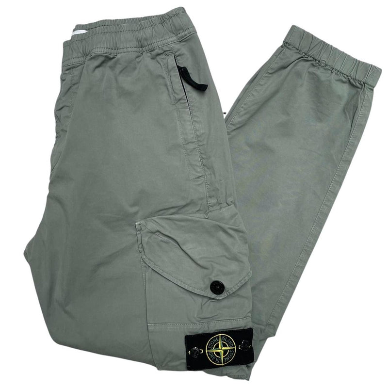 Stone Island AW 2023 Green RE-T Fit Cargo Trousers