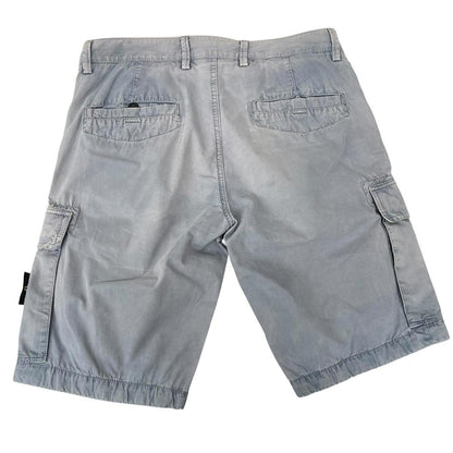 Stone Island SS 2014 Blue Bermuda Cotton Cargo Shorts
