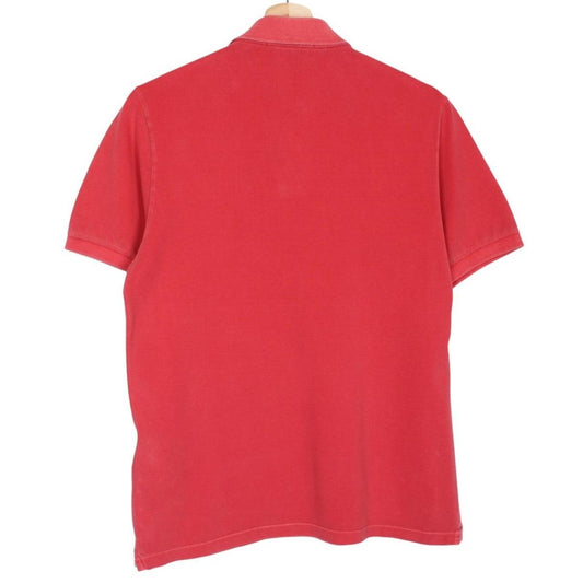 Stone Island SS 2015 Red Short Sleeve Compass Cotton Polo Shirt