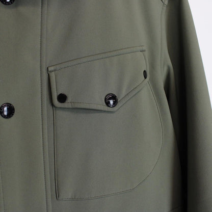 CP Company Military Olive Full Zip 3 Pocket Hooded Soft Shell Goggle Jacket