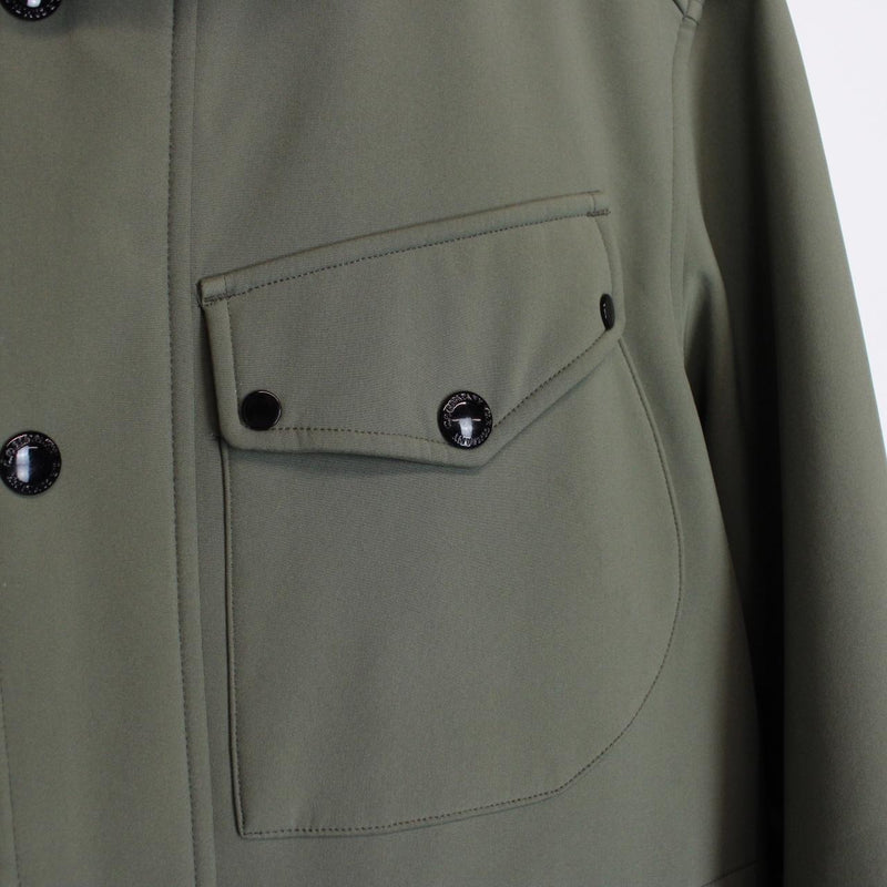 CP Company Military Olive Full Zip 3 Pocket Hooded Soft Shell Goggle Jacket