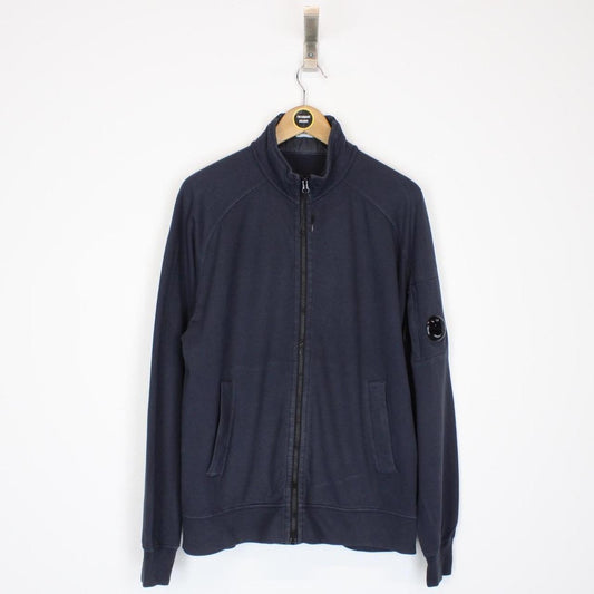 CP Company Navy Blue Full Zip Lens Sweatshirt Jumper
