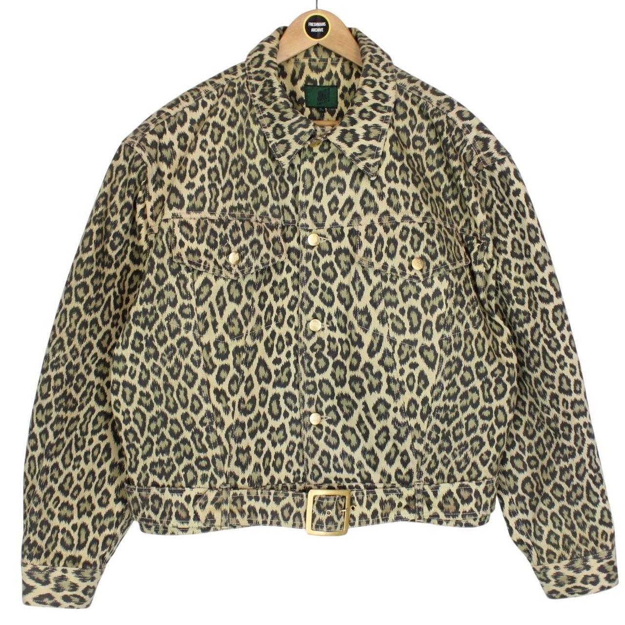 Vintage 1989 Jean Paul Gaultier Junior Gaultier Leopard Print Denim 2 Piece Jacket and