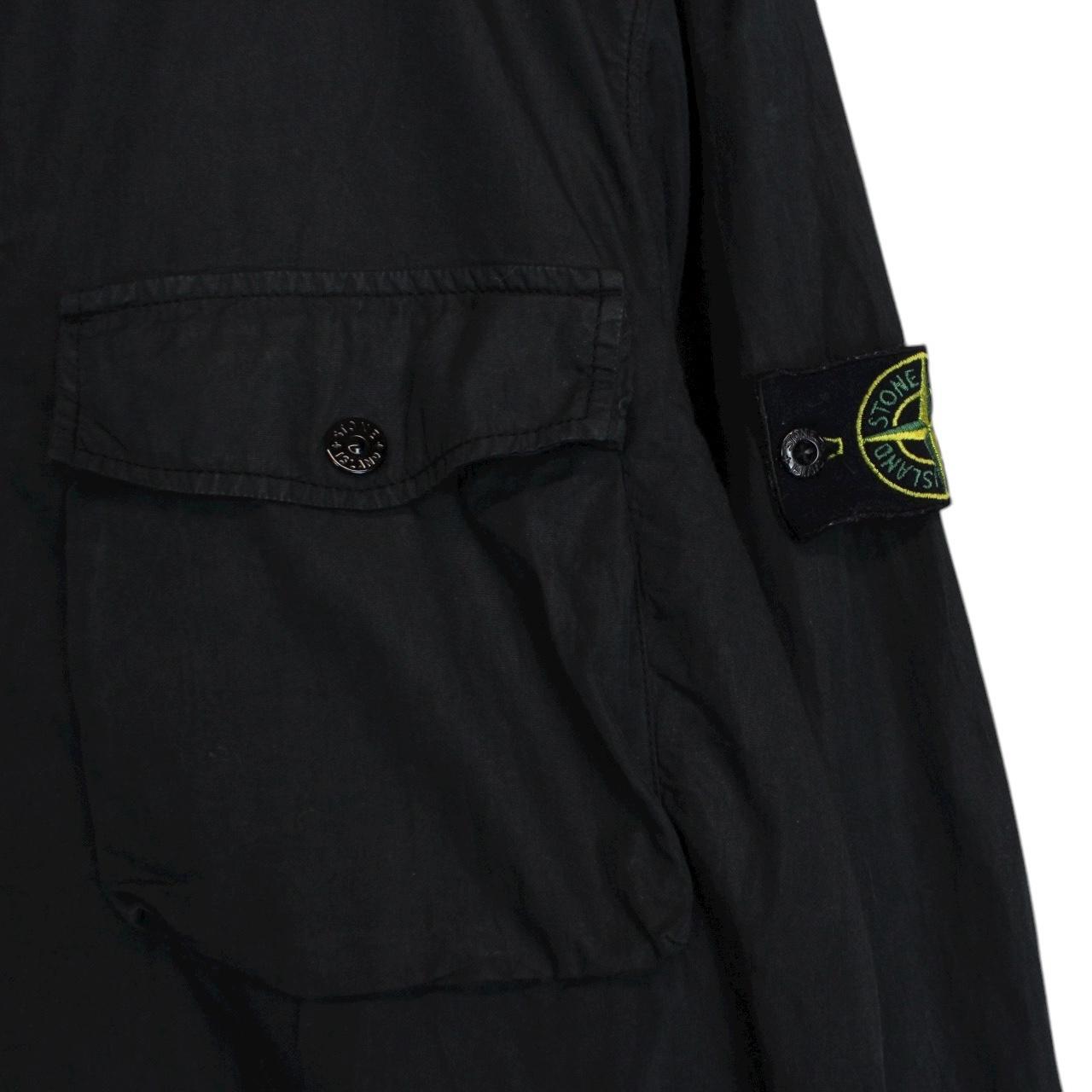 Stone Island SS 2019 Black Full Zip Cotton Overshirt Jacket