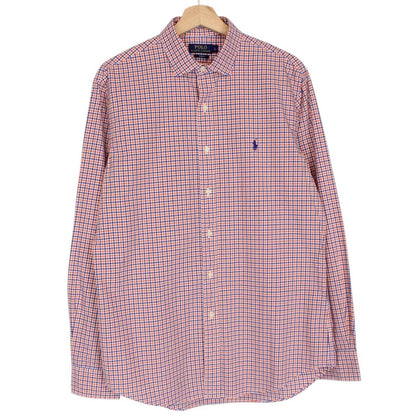 Polo Ralph Lauren multicoloured check long sleeve shirt in cotton with logo detail.