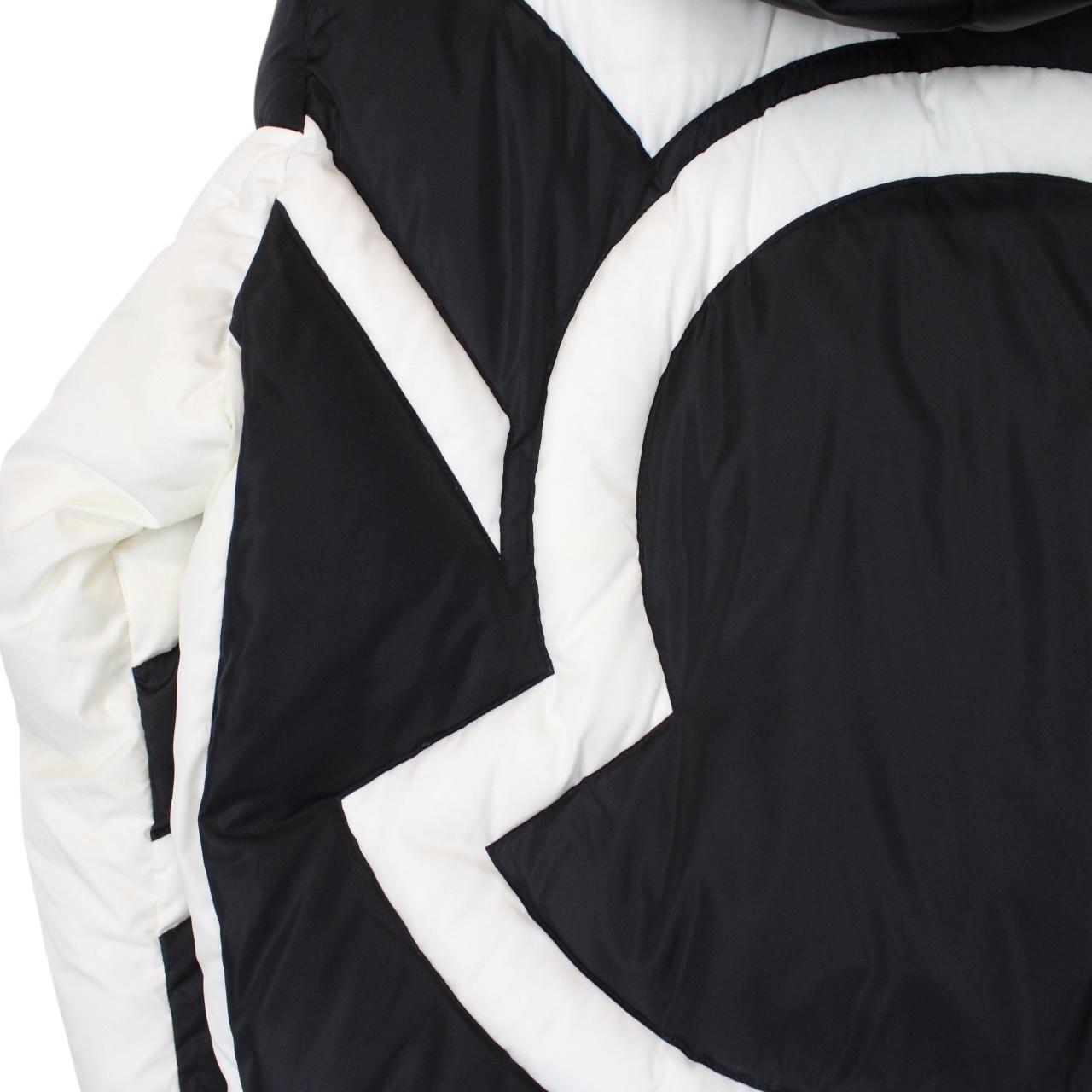 Moncler 5 Craig Green Plungery White and Black Full Zip Down Jacket
