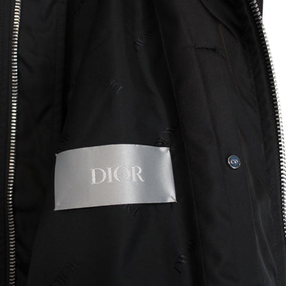 Dior Black Full Zip Nylon Bomber Jacket