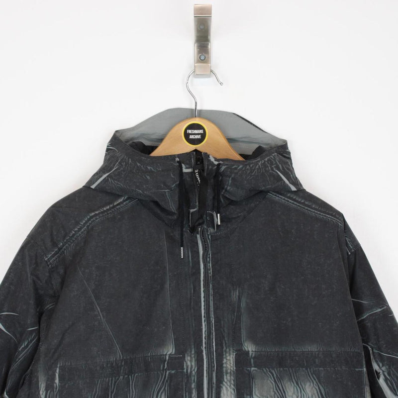 CP Company Black Tracery Full Zip Lens Primaloft Hooded Jacket