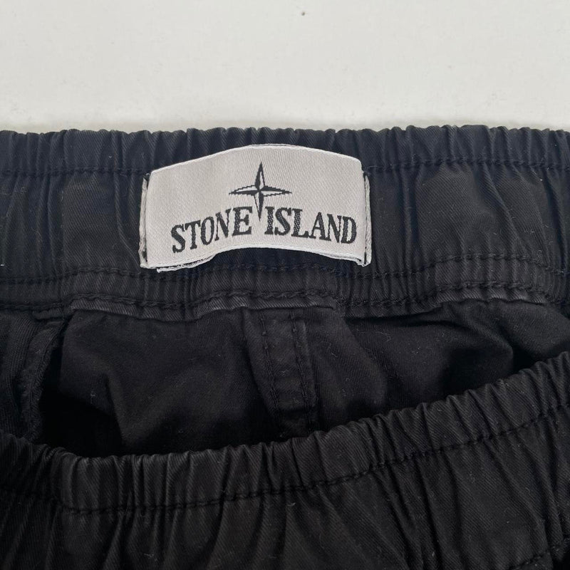 Stone Island AW 2023 Black RE-T Fit Cargo Trousers