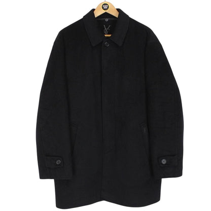 Vintage 90s Yves Saint Laurent Black Wool Blend Peacoat