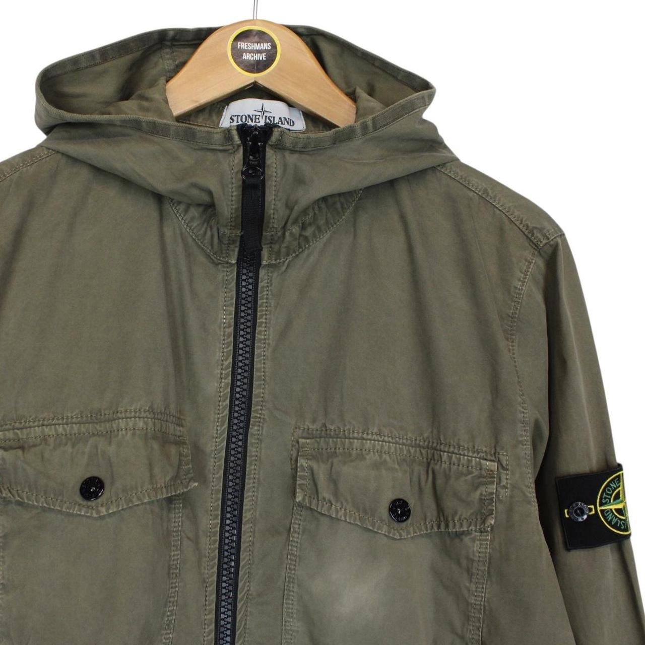 Stone Island AW 2018 Khaki Green Cotton Hooded Overshirt Jacket