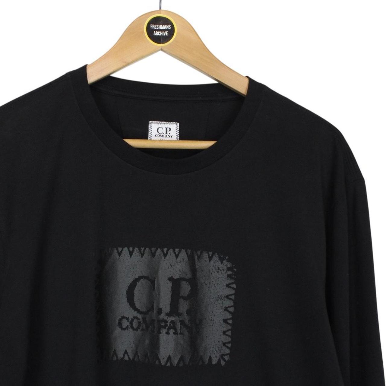 CP Company Black Block Logo Long Sleeve T-Shirt
