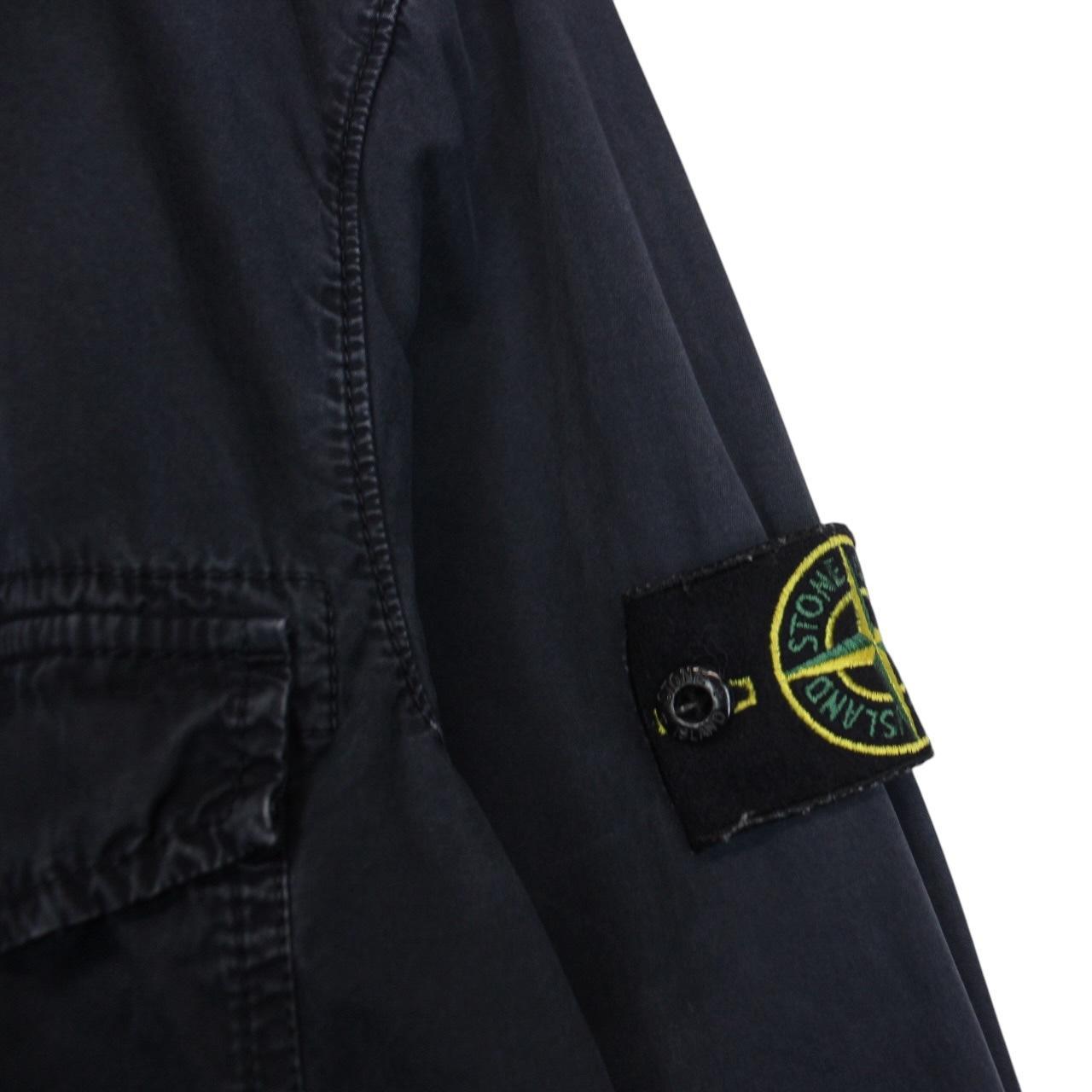 Stone Island AW 2018 Navy Blue Full Zip Cotton Overshirt Jacket