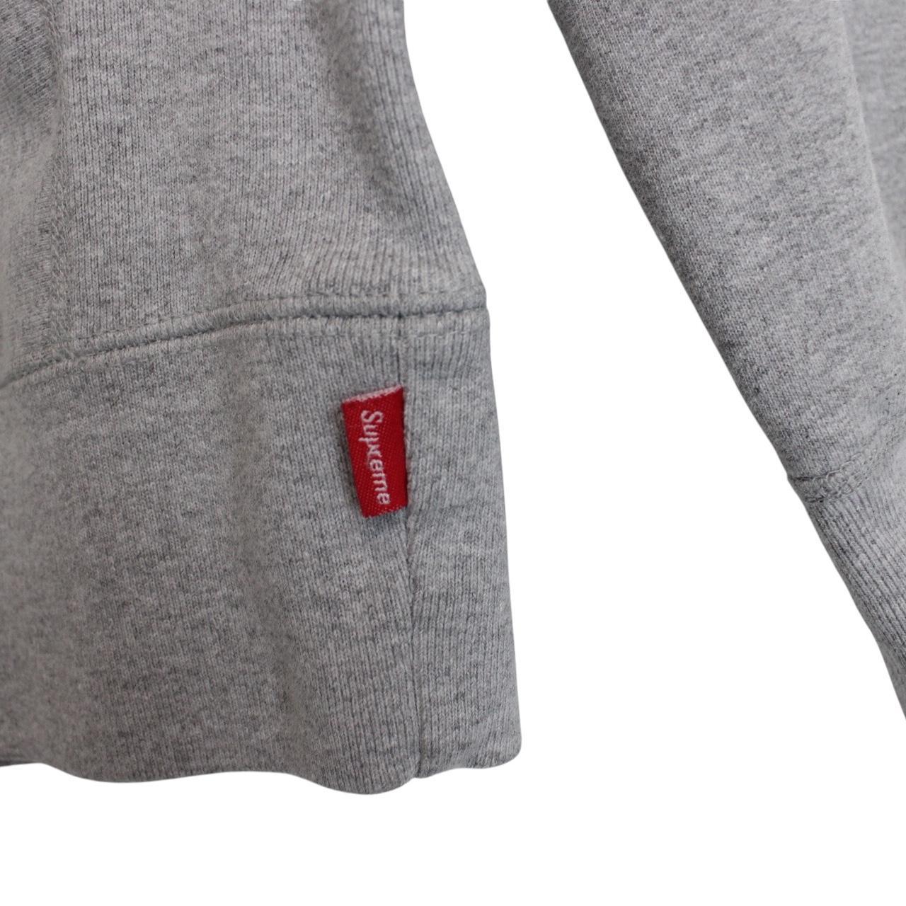 Supreme Grey and White S Logo Cotton Sweatshirt Jumper