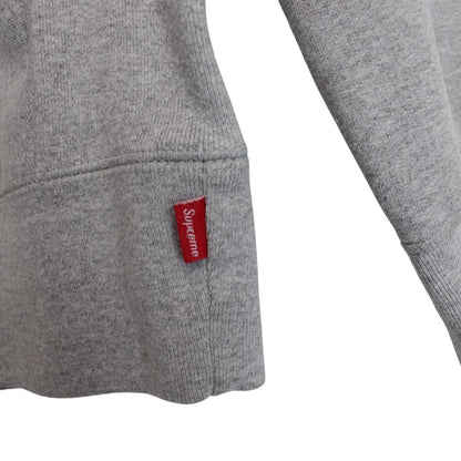 Supreme Grey and White S Logo Cotton Sweatshirt Jumper