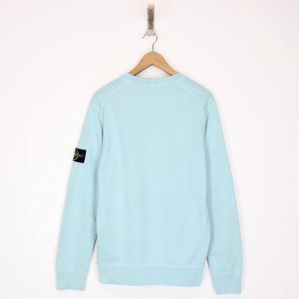 Stone Island SS 2022 Blue Cotton Sweatshirt Jumper