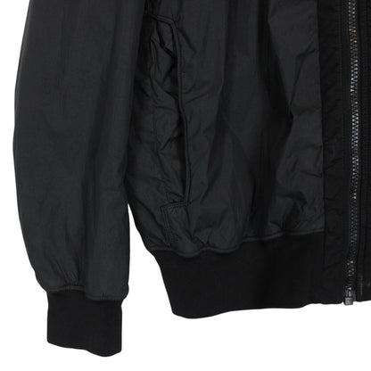 Stone Island AW 2016 Black Garment Dyed Crinkle Reps NY Bomber Jacket