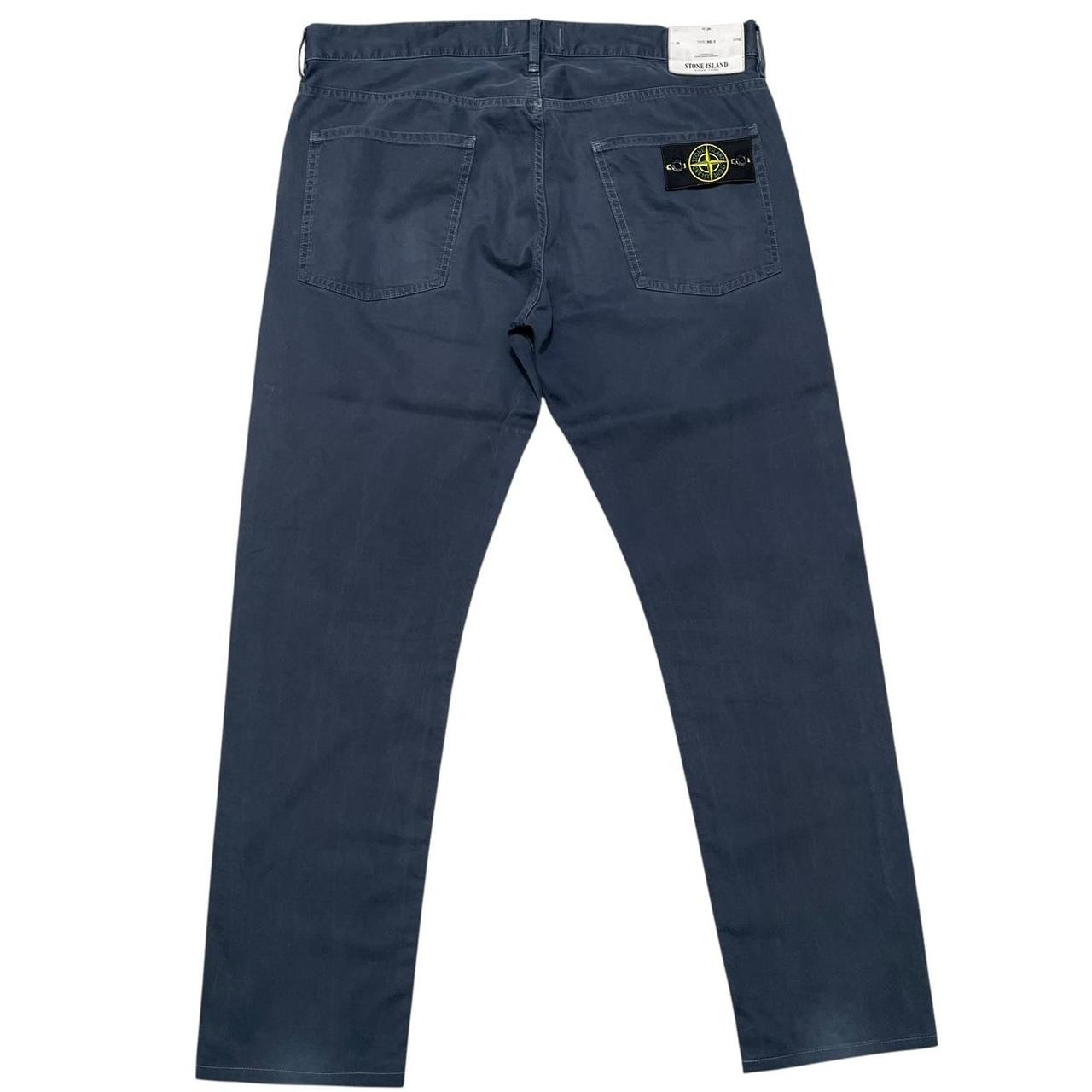 Stone Island SS 2012 Navy Blue RE-T Fit Cotton Trousers