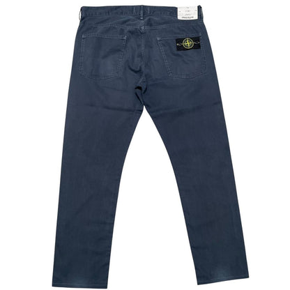 Stone Island SS 2012 Navy Blue RE-T Fit Cotton Trousers