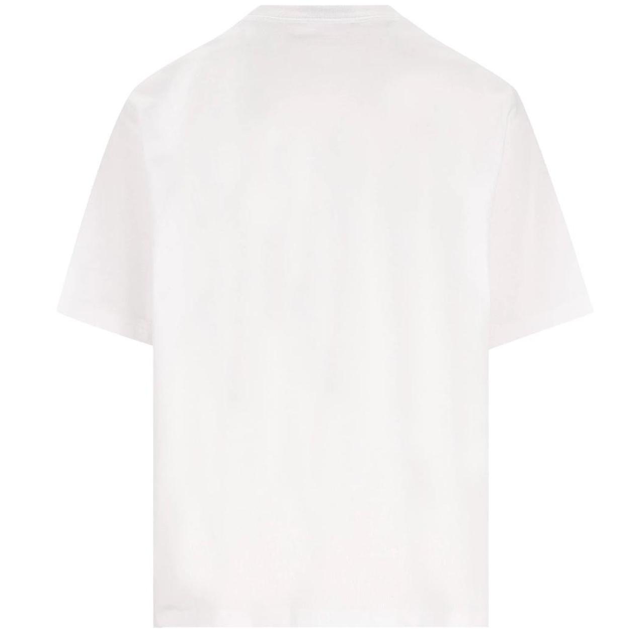 Gucci White Short Sleeve Logo Print Cotton T-Shirt