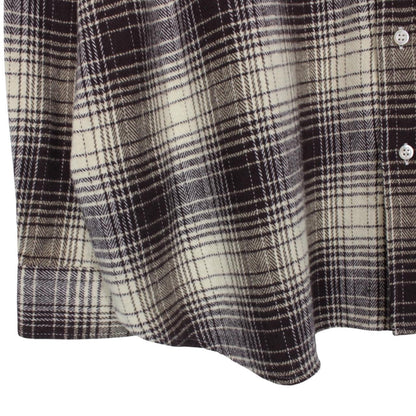 Raf Simons Beige Checked ‘The Others’ Big Fit Flannel Shirt