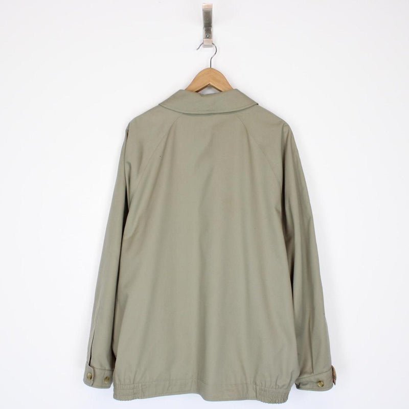 Vintage 90s Burberry Khaki Green Nova Check Harrington Jacket