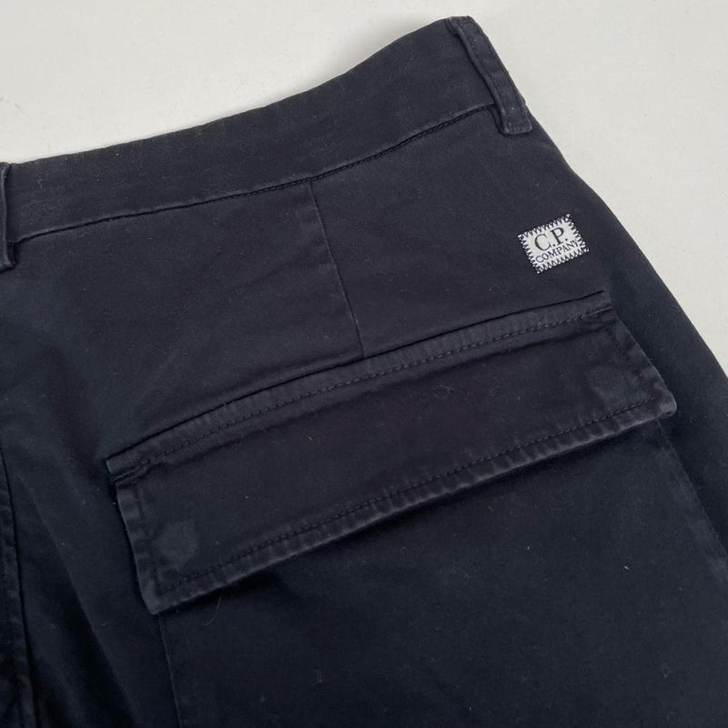 CP Company Navy Blue Slim Fit Lens Cargo Trousers