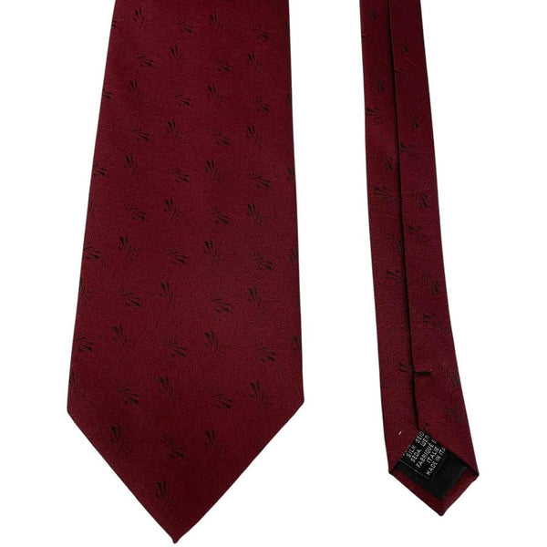 Vintage Hugo Boss Burgundy Silk Tie