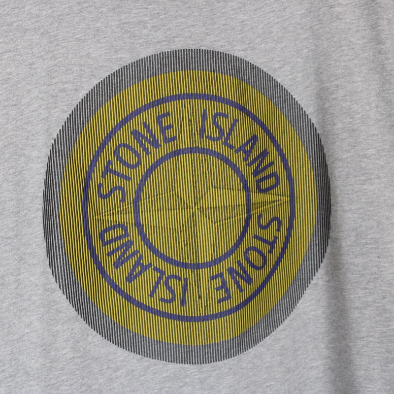 Stone Island AW 2021 Grey Short Sleeve Logo Print T-Shirt