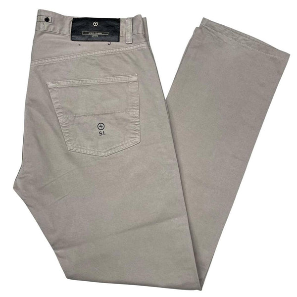 Vintage Stone Island Denims AW 2006 Beige Straight Leh Fit Cotton Trousers
