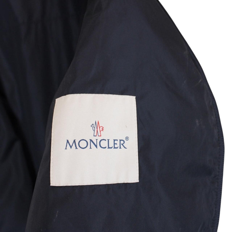 Moncler Gradignan Navy Blue Full Zip Nylon Double Hooded Jacket