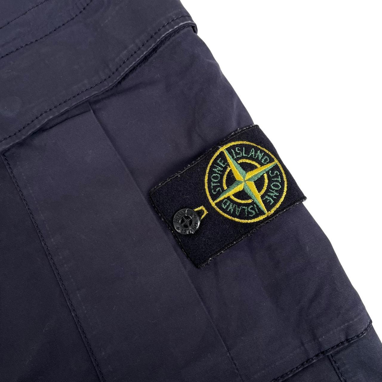 Stone Island SS 2018 Navy Blue Slim Fit Cargo Trousers