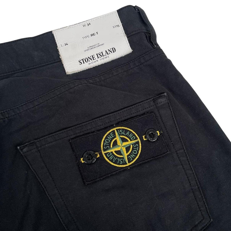 Stone Island AW 2012 Black RE-T Fit Denim Jeans