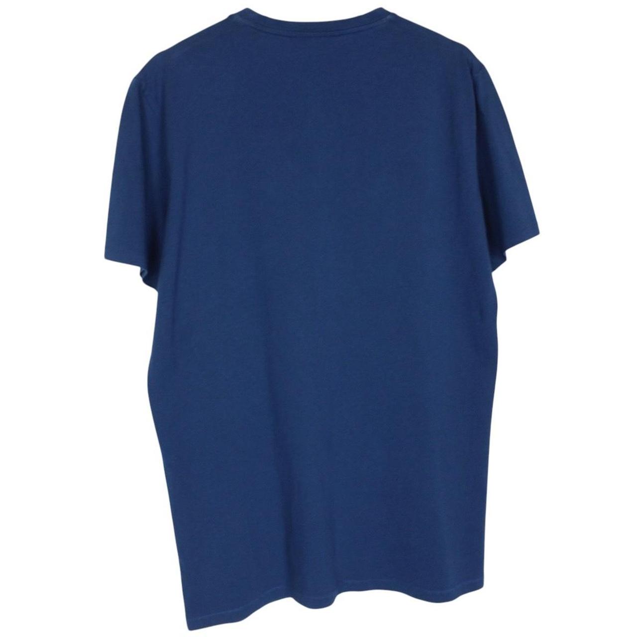 Just Cavalli blue pocket t-shirt with snake print design and cotton material.