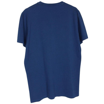 Just Cavalli blue pocket t-shirt with snake print design and cotton material.