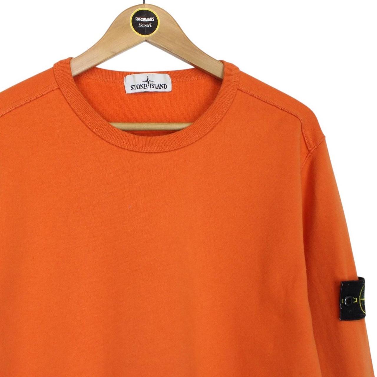 Stone Island AW 2019 Orange Cotton Sweatshirt Jumper