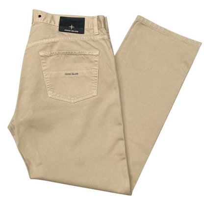 Vintage Stone Island Denims AW 1998 Beige Straight Leg Fit Jeans