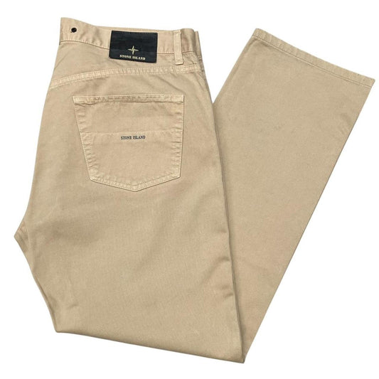 Vintage Stone Island Denims AW 1998 Beige Straight Leg Fit Jeans