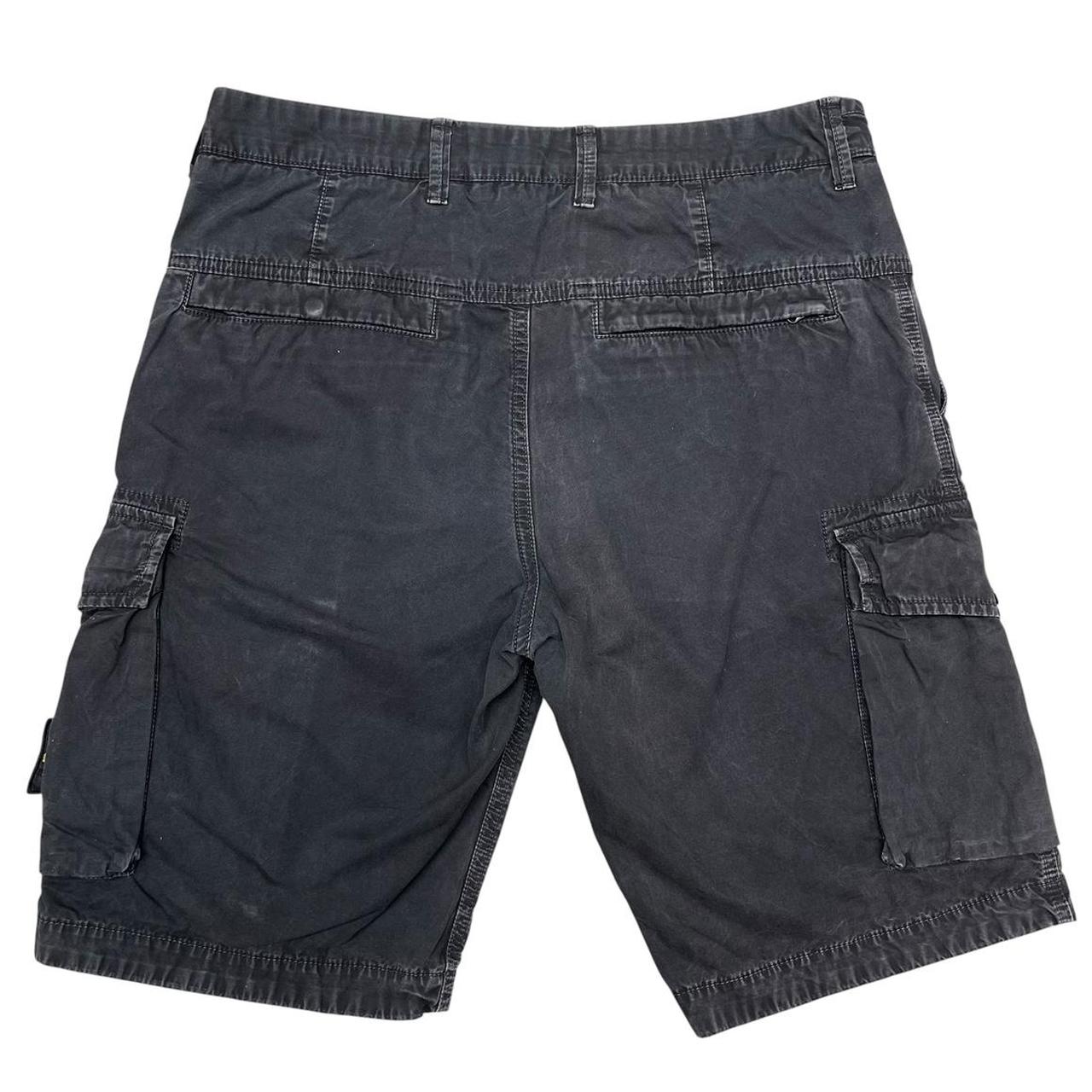 Stone Island SS 2019 Black Bermuda Cotton Cargo Shorts