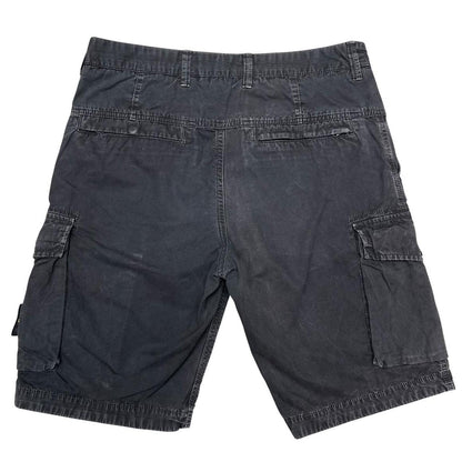 Stone Island SS 2019 Black Bermuda Cotton Cargo Shorts