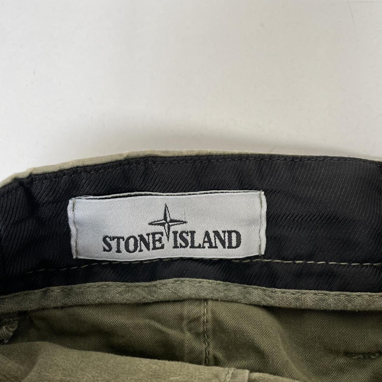 Stone Island SS 2022 Green Slim Fit Cargo Trousers