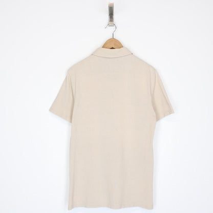 Burberry Brit Beige Short Sleeve Cotton Polo Shirt