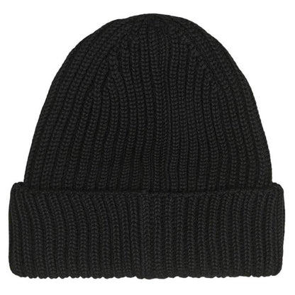 CP Company Black Extra Fine Merino Wool Knit Goggle Beanie Hat