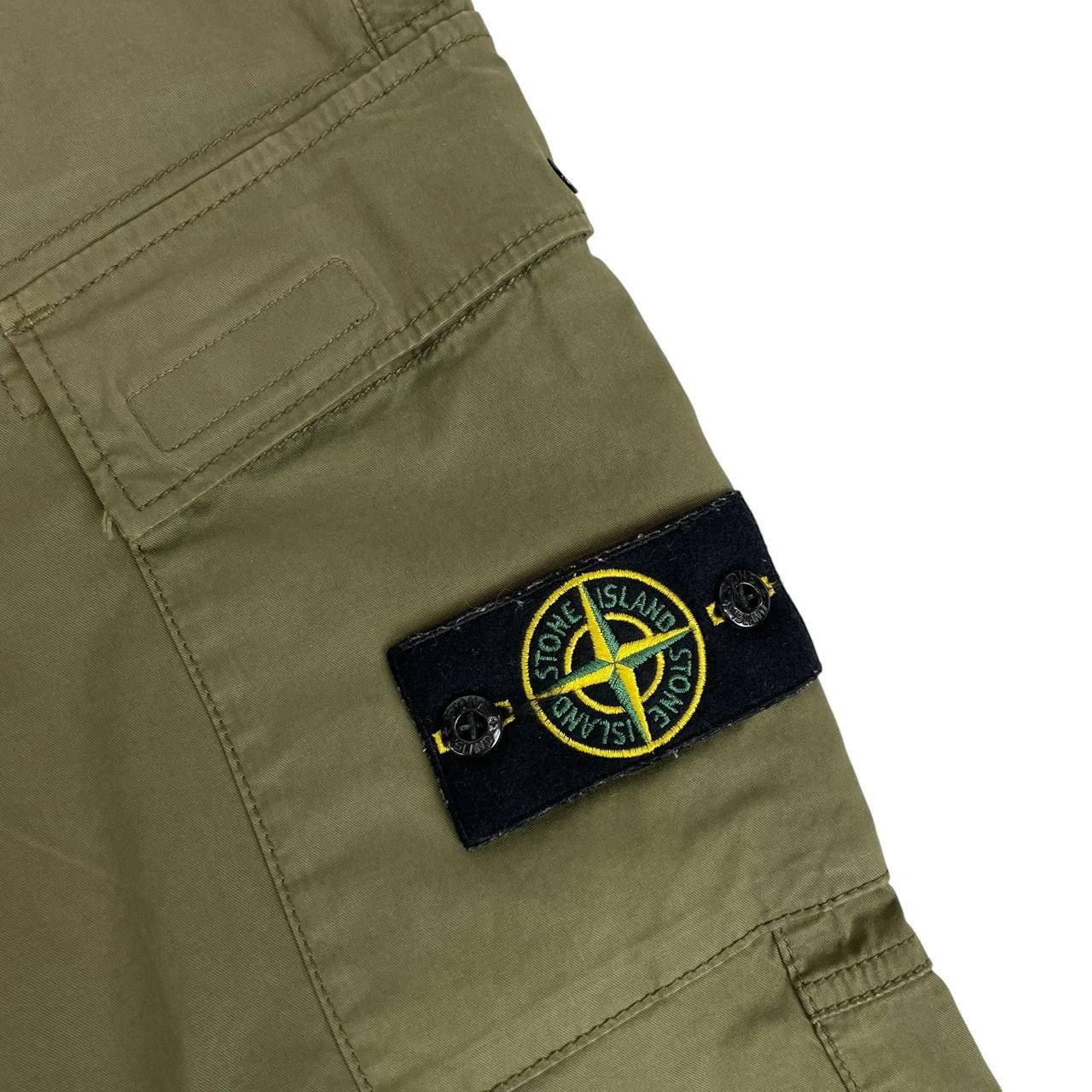 Stone Island SS 2021 Khaki Green RE-T Fit Cargo Trousers
