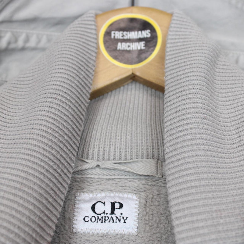 CP Company AW 2008 Beige Chest Logo Hooded Sweatshirt Jumper