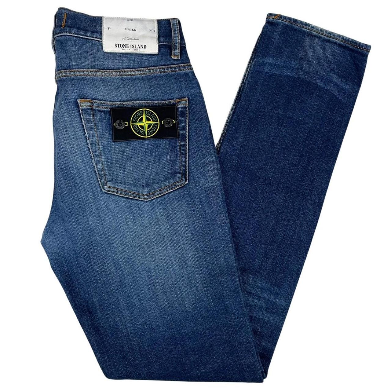 Stone Island SS 2018 Navy Blue Skinny Fit Denim Jeans