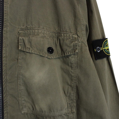 Stone Island AW 2018 Khaki Green Cotton Hooded Overshirt Jacket