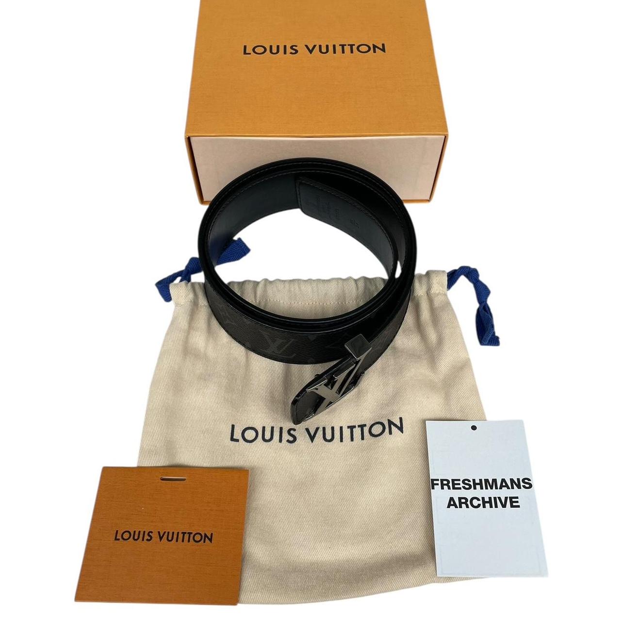 Louis Vuitton Black Optic LV Monogram Reversible Belt