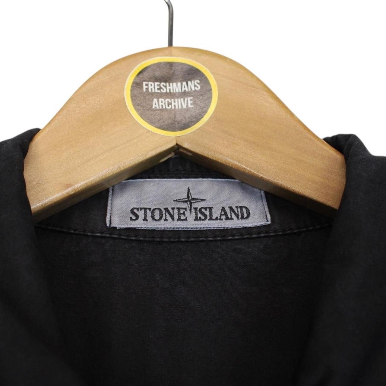 Stone Island AW 2022 Black Full Zip Cotton Overshirt Jacket