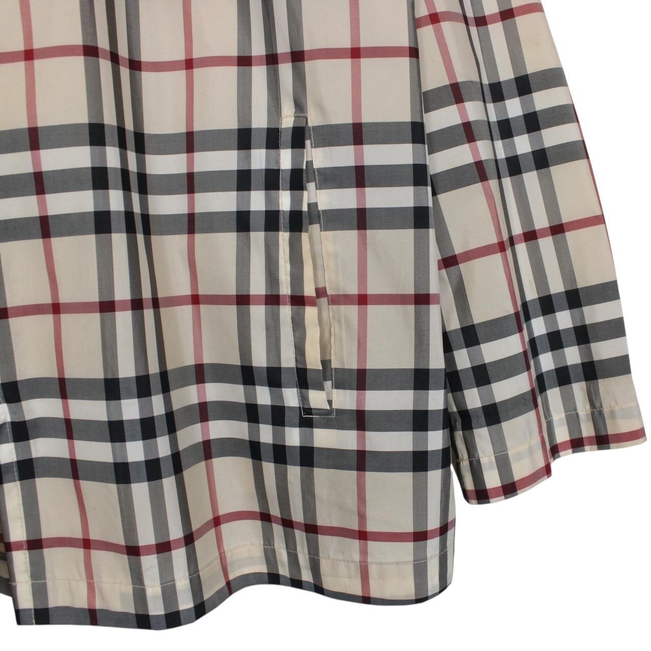 Burberry London Beige Nova Check Full Zip Jacket